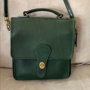 Coach Vintage Hunter Green Station Bag